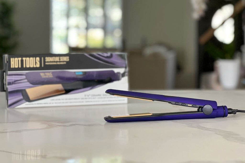 Hot Tools Purple Ceramic Digital Flat Iron review