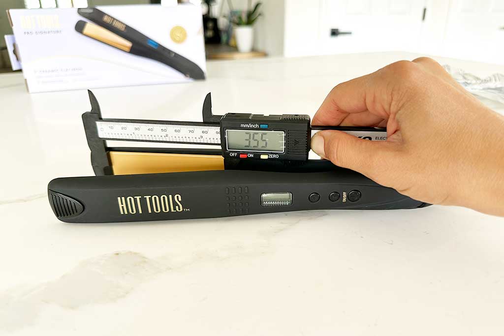 Hot-Tools-Pro-Signature-Salon-Digital-Flat-Iron-plate-length